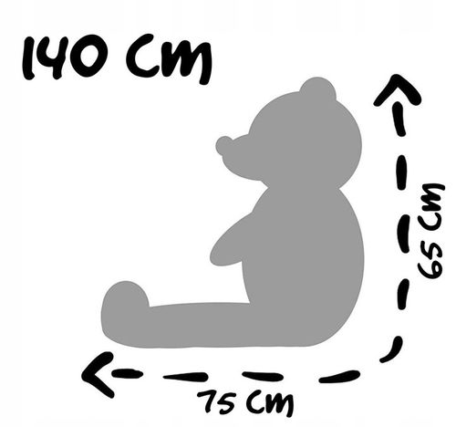 DUŻY MIŚ PLUSZOWY 140 cm TEDBI PLUSZOWY MASKOTKA na Arena.pl