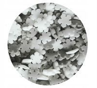POSYPKA CUKROWA ŚNIEŻYNKI BIAŁE SZARE płatki śniegu 6mm - 50g