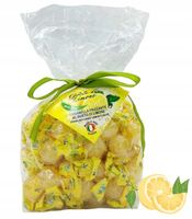 Włoskie karmelki cukierki Cytrynowe musujące Frizzante Gocce di Limone 500g