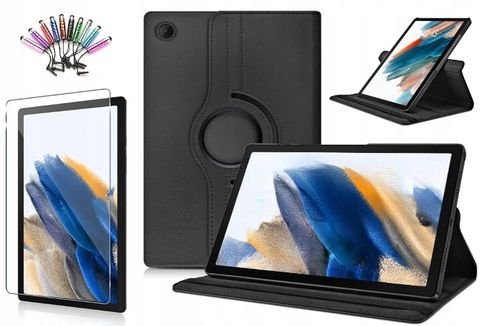 ETUI SKÓRZANE SAMSUNG GALAXY TAB A8 10.5 X200 X205 + SZKŁO HARTOWANE +RYSIK na Arena.pl
