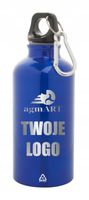 GRAWEROWANA Butelka aluminiowa 400 ml Z TWOIM LOGO NAPISEM reklamowa 50 szt