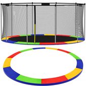 Osłona na sprężyny z siatką do trampoliny wewnętrzną 13FT 396/400/407 cm multikolor