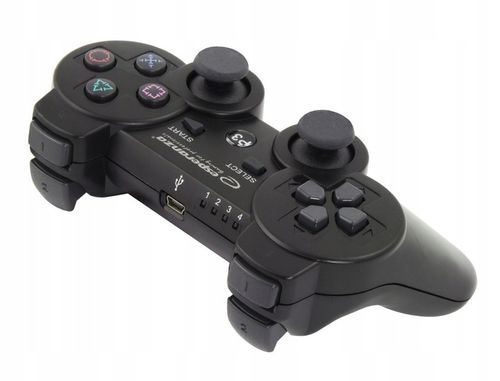 BEZPRZEWODOWY GAMEPAD BLUETOOTH PAD PS3 WIBRACJA CZARNY ESPERANZA MARINE na Arena.pl