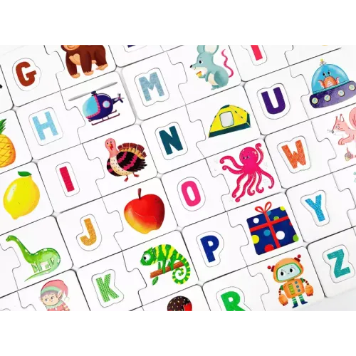 Puzzle sensoryczne 72 elementy. Literki na Arena.pl