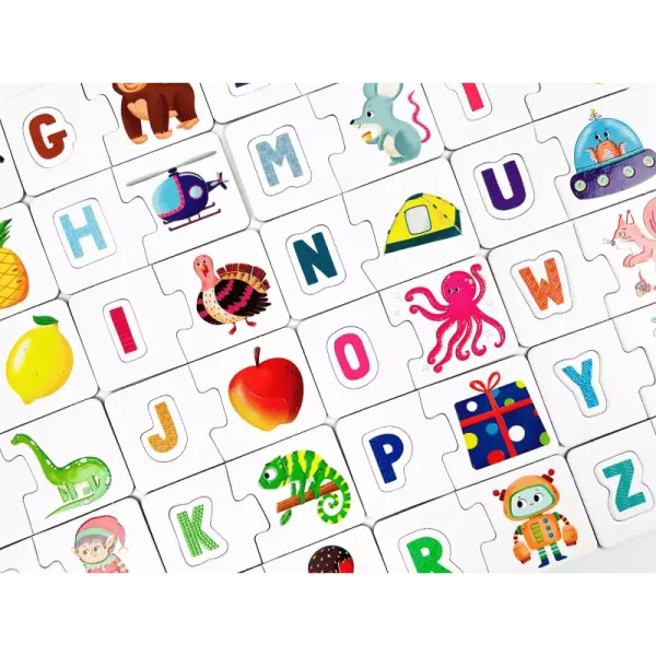 Puzzle sensoryczne 72 elementy. Literki zdjęcie 3