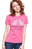 LEE T SHIRT DAMSKI SUNSET TEE CHROME PINK L42XEPNE S