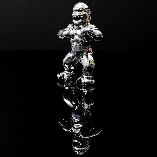 Dekoracja Goryl srebrny mini zdjęcie 4