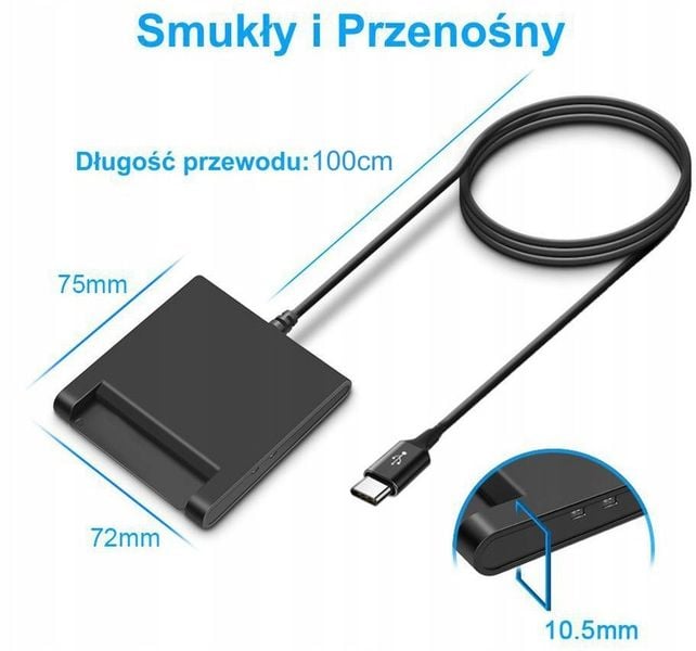 Czytnik karty kierowcy USB-C do telefonu z PROGRAMEM zdjęcie 2