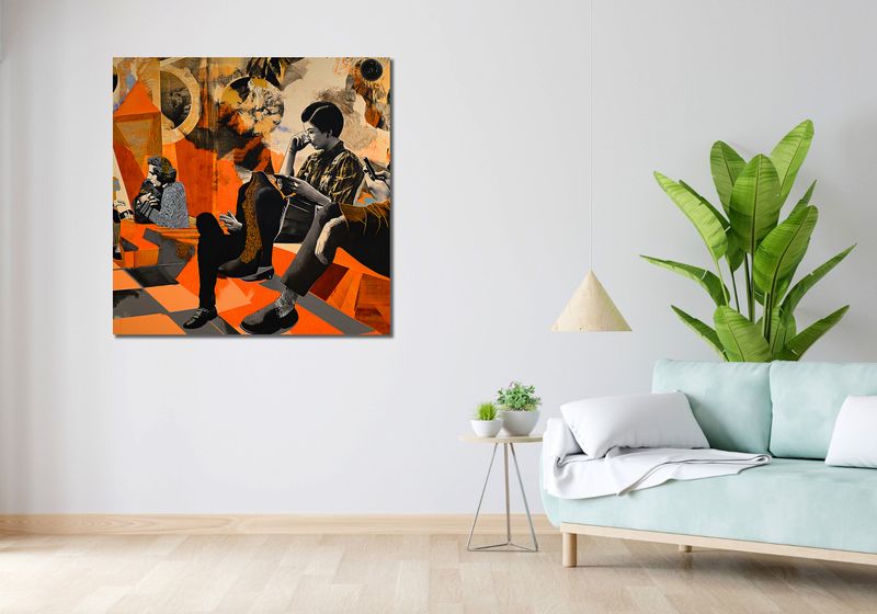 Obraz 100x100cm Przestrzeń Do Dialogu zdjęcie 2