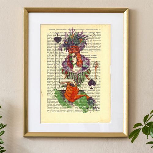 Dama Pik - dyptyk - 17,5 x 23,2 na Arena.pl