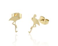 Kolczyki na sztyfcie Flamingi Stal nierdzewna