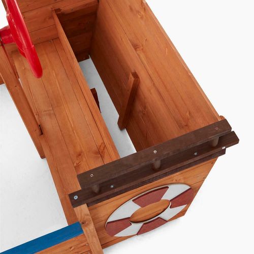 Piaskownica drewniana łódź statek piracki duża piaskownica dziecięca na Arena.pl