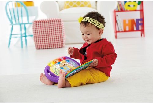 FISHER PRICE KSIĄŻECZKA Z WIERSZYKAMI książeczka interaktywna maluszka +6m na Arena.pl