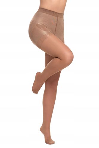 MODELUJĄCE RAJSTOPY DAMSKIE 20 DEN efekt push-up Natural Gładkie MORAJ r.2 na Arena.pl