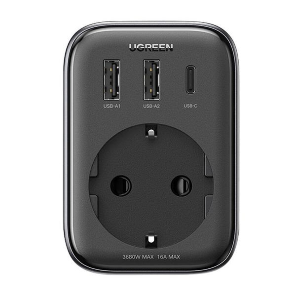 Ładowarka Sieciowa UGREEN CD314 30W 2xUSB USB-C Gniazdo AC zdjęcie 1