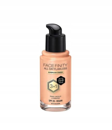 MAX FACTOR Facefinity All Day Podkład kryjący do twarzy 30 ml - N75 Golden na Arena.pl