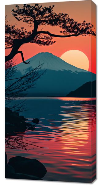 Obraz 50x100cm Góra Wieczorem zdjęcie 1