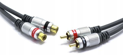 PRZEDŁUŻACZ RCA 2X CHINCH WTYK GNIAZDO VITALCO 1,5 na Arena.pl