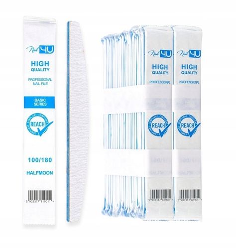 PILNIK JEDNORAZOWY DO PAZNOKCI ŁÓDKA 100/180 50 szt HIGIENICZNY STANDARD na Arena.pl