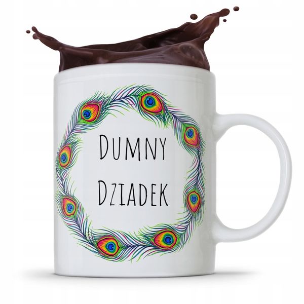 Kubek Prezent Dzień Dziadka Dumny Dziadek Z Nadrukiem Ze Zdjęciem zdjęcie 1