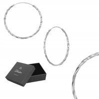 KOLCZYKI SREBRNE KOŁA KÓŁKA DIAMENTOWANE KRĘCONE SKRĘCANE 30 mm 925