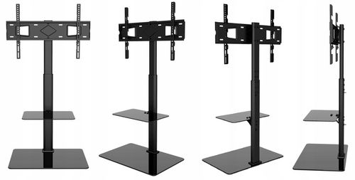 Podłogowy STOJAK TV pod telewizor z półką Uniwersalny Obrotowy na Arena.pl