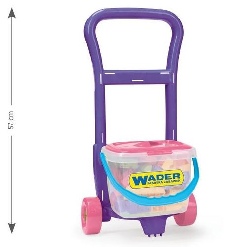 WADER 10973 WÓZEK Z KLOCKAMI 130elem. na Arena.pl