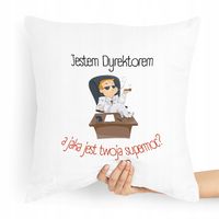Poduszka Prezent Idealny Dla Dyrektora Dyrektorki Z Nadrukiem Ze Zdjęciem