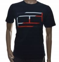 T-shirt męski bluzka koszulka mąska basic L granat