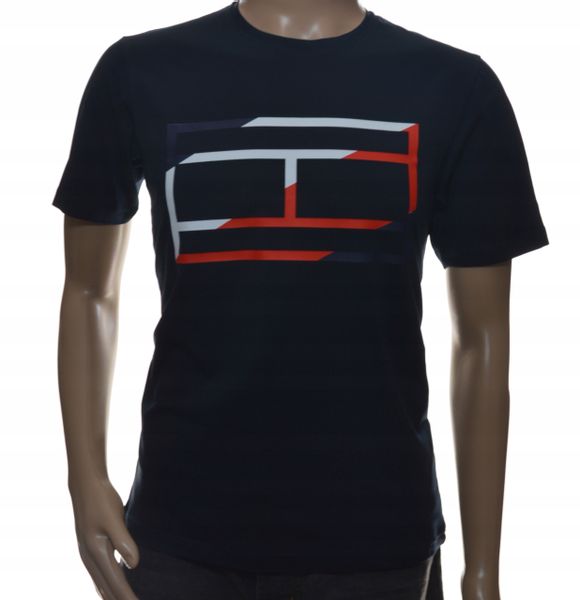 T-shirt męski bluzka koszulka mąska basic L granat zdjęcie 1