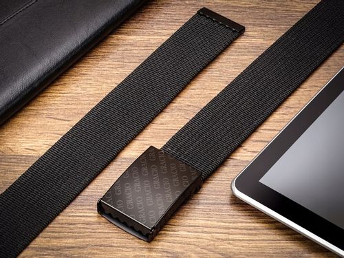 Długi Pasek Męski Parciany Wojskowy Szeroki Czarny Zaciskowa Klamra 135cm na Arena.pl