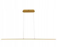 Złota lampa wisząca MONAKO LED długa nad stół nowoczesna liniowa slim 100cm