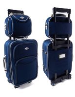 Zestaw Mała walizka PELLUCCI RGL 773 S + Kuferek S Granatowy