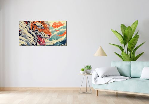 Obraz 100x50cm Tygrys Na Fali na Arena.pl