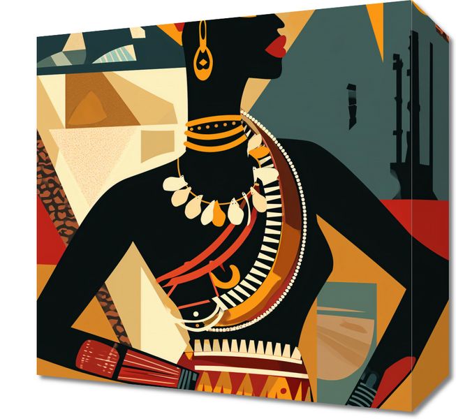Obraz 30x30cm Afrykańska Mozaika zdjęcie 1