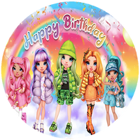 Opłatek na tort Rainbow High