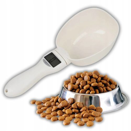 ELEKTRONICZNA MIARKA ŁYŻKA LCD DLA PSA KOTA Z WAGĄ ŁOPATKA DO KARMY 800G XL na Arena.pl