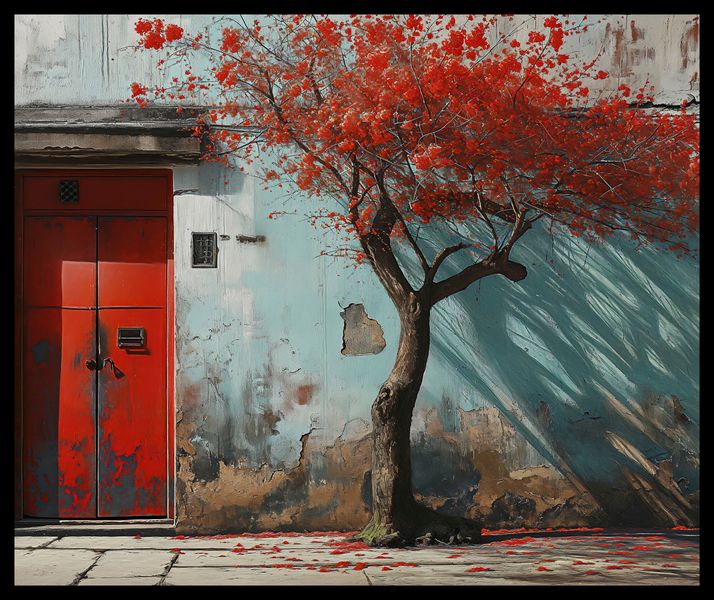 Plakat 60x50cm Widok Na Dawne zdjęcie 2