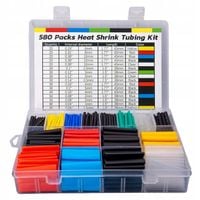 Rurki termokurczliwe zestaw rurek KONEKTORY 580szt Zestaw Węży Kurczliwych