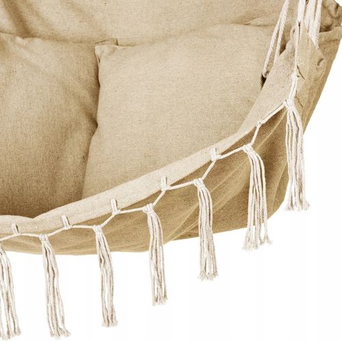 FOTEL WISZĄCY KRZESŁO BRAZYLIJSKIE HUŚTAWKA HAMAK BOHO SOIS XXL OUTTEC na Arena.pl