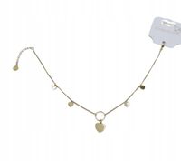 Bransoletka na nogę stal chirurgiczna Kółeczka kolor złoty