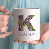 Kubek z imieniem dla kobiety - Floral