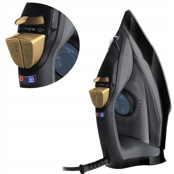 ŻELAZKO PAROWE 3000W STRAŻAK ANTI-CALC ANTI-DRIP PRASOWANIE W PIONIE MOCNE zdjęcie 3