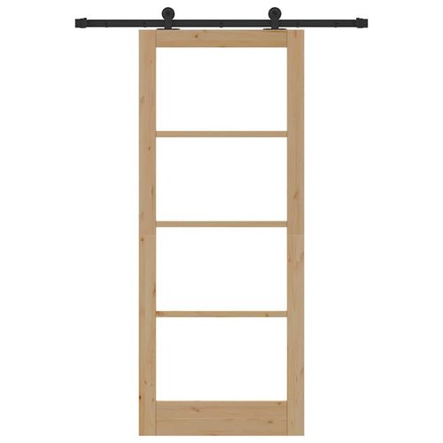 Drzwi przesuwne ORKDAL Brązowy 86 x 211 cm Drewno i metal na Arena.pl