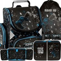 TORNISTER PLECAK SZKOLNY DO 1 KLASY GRACZA GAME GRA PIKSELE PAD 3w1