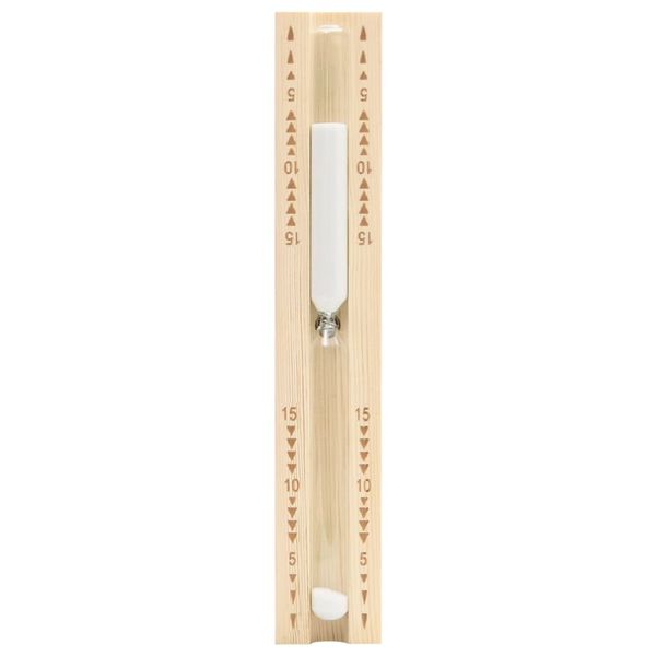 Klepsydra do sauny, 15-minutowa, lite drewno sosnowe zdjęcie 2