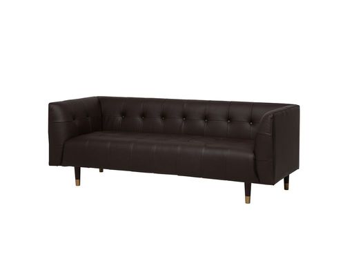 Sofa Skórzana Brązowa Byske na Arena.pl