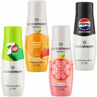 2X SodaStream syropy do wody gazowanej 4 różne smaki