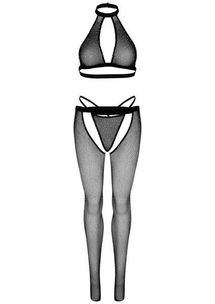 Fishnet Top, G-String & Tights Black zdjęcie 5