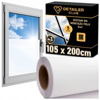 Folia Matowa Na Szybę Mleczna Szroniona 105x200 cm Mrożona Na okno Balkon